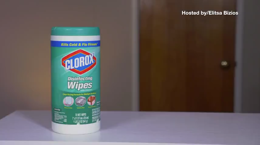 10% bleach wipes